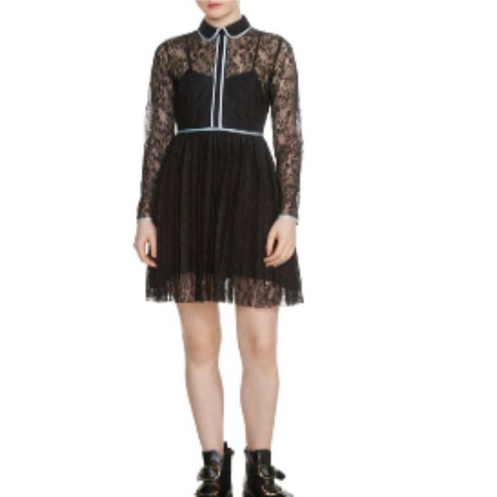 Maje El Rabilo Lace Dress